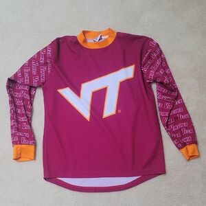 Virginia Tech Kids Long Sleeve Dirtbike Atyl - Maroon and Orange
